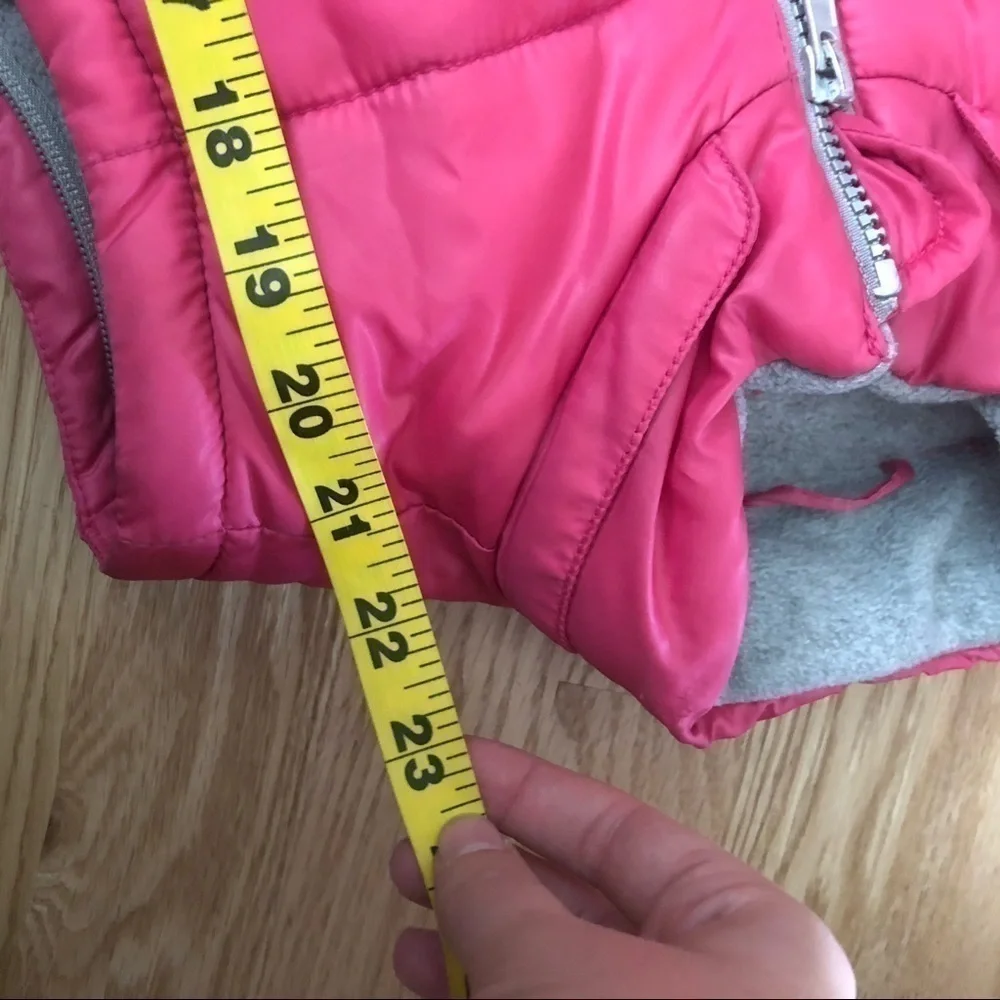 Mini Boden Pink Puffer Vest Girls 9-10 Y Kids Full Zip